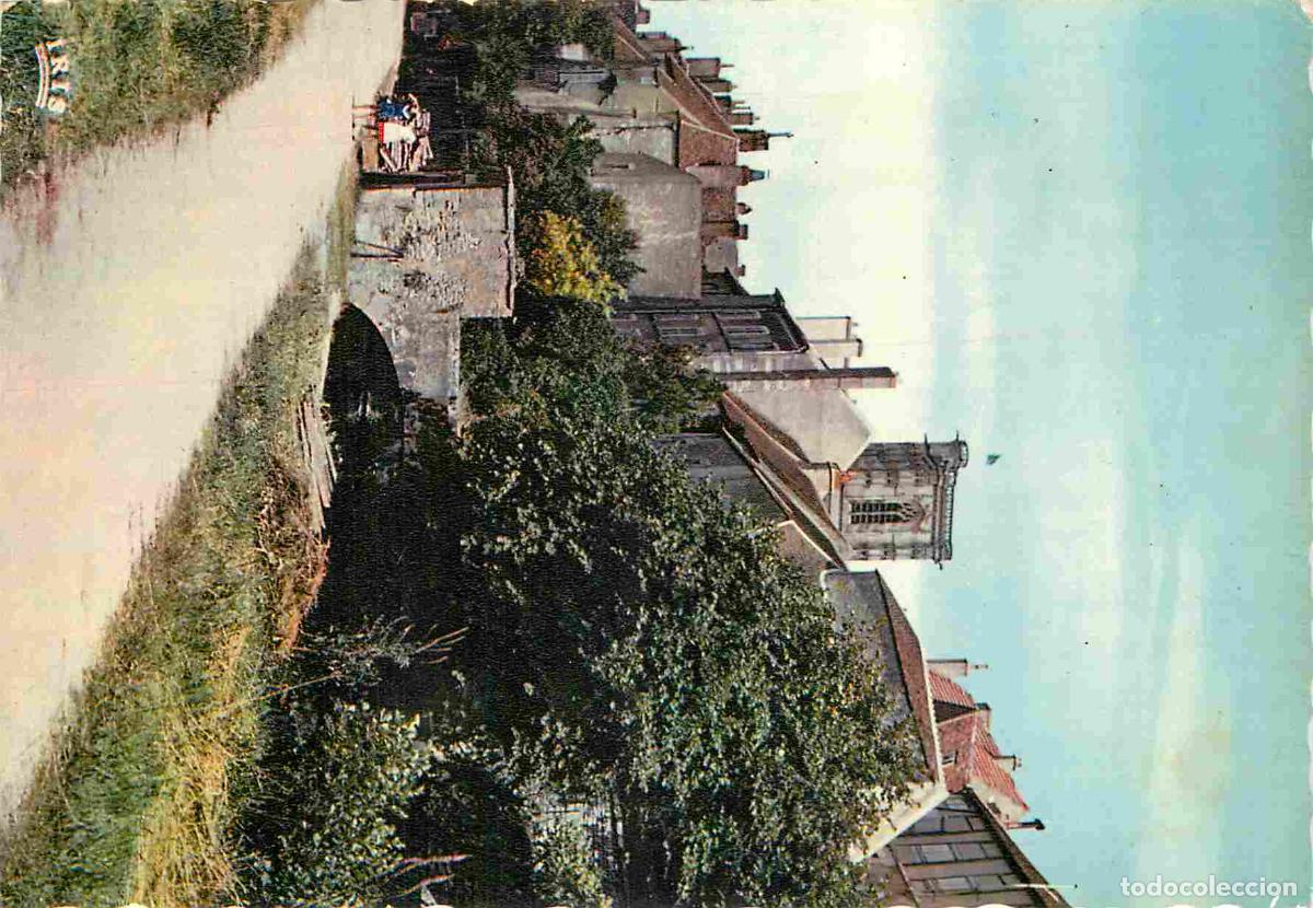 Postales: Francia - 58 - Clamecy - Le Bief et la Tour St Martin - Carte Dentel&eacute;e - CPSM grand format - Voir Sc