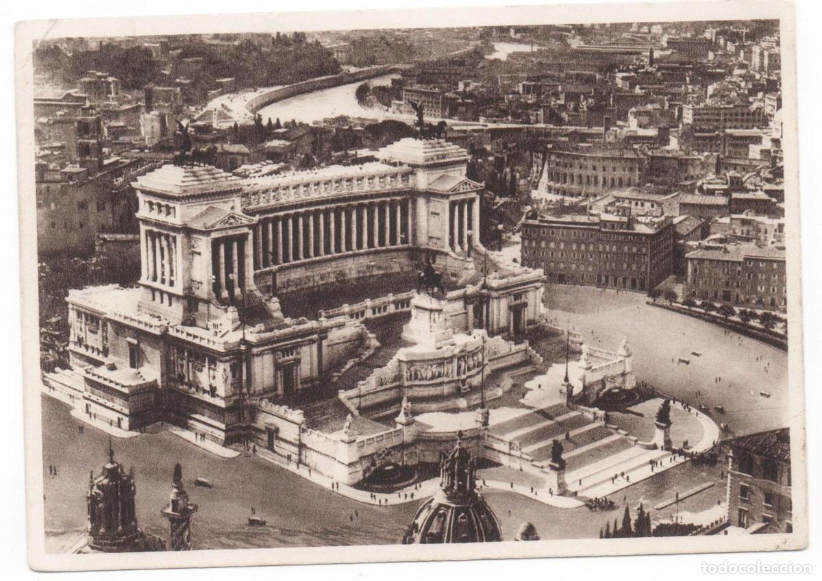 Postales: Italia-Roma- Monumento a Vittorio Emanuele II-circulada