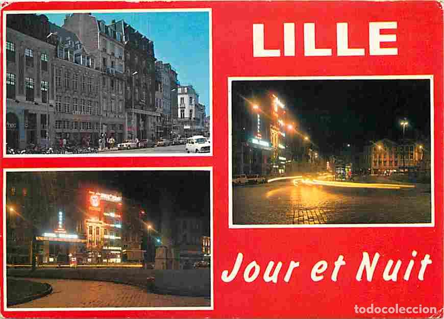 Postais: Francia - 59 - Lille - Multivues - Automobiles - Vue de Nuit - CPM - Voir Scans Recto-Verso