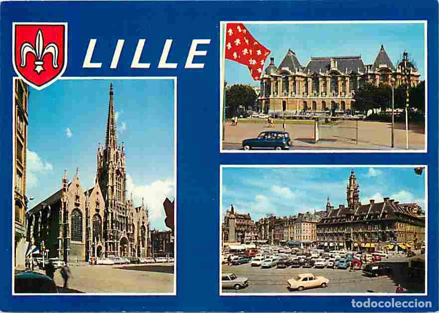 Postais: Francia - 59 - Lille - Multivues - Automobiles - Blasons - Carte Neuve - CPM - Voir Scans Recto-Vers