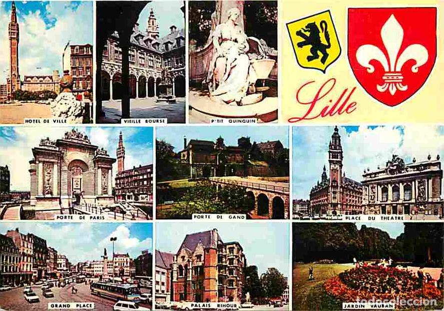 Postais: Francia - 59 - Lille - Multivues - Automobiles - Blasons - Carte Neuve - CPM - Voir Scans Recto-Vers