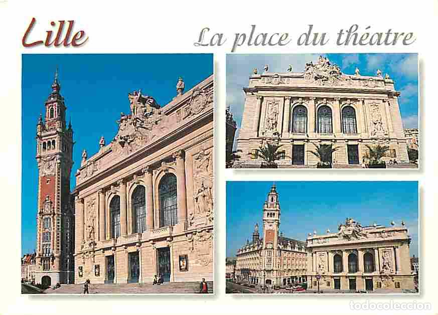 Postais: Francia - 59 - Lille - La Place du Th&eacute;atre - Multivues - CPM - Voir Scans Recto-Verso