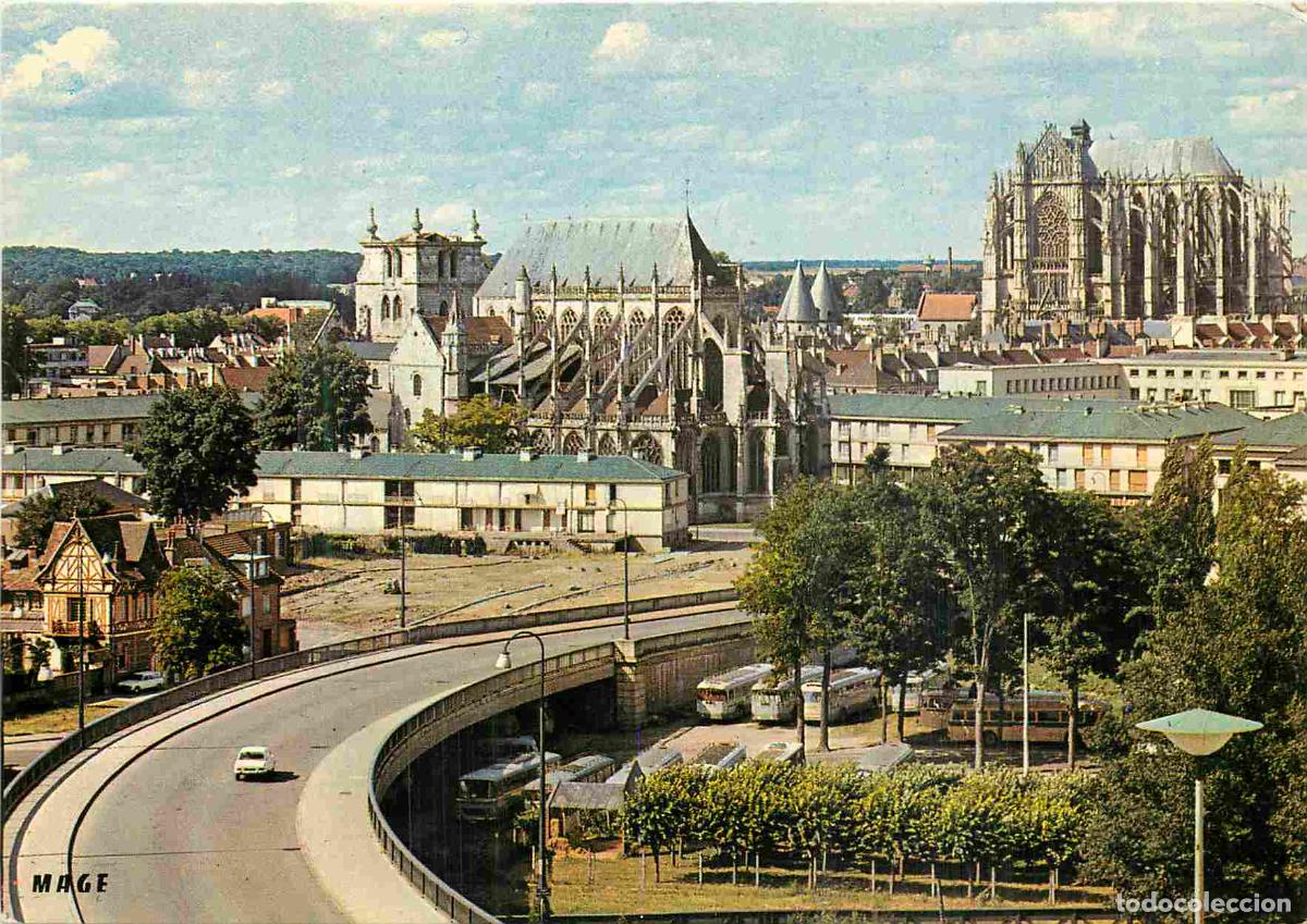 Postales: Francia - 60 - Beauvais - Vue G&eacute;n&eacute;rale - Eglise Saint-Etienne - Tours du Palais de Justice - Cath&eacute;dr