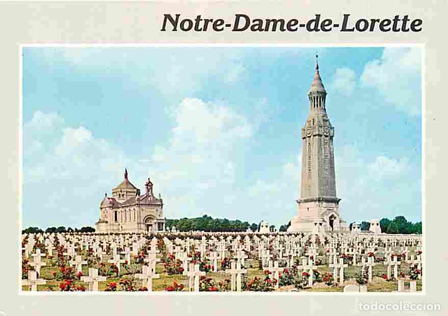 Postales: Francia - 62 - Notre Dame de Lorette - Le cim&eacute;ti&egrave;re national - La chapelle - La Tour - Carte Neuve -