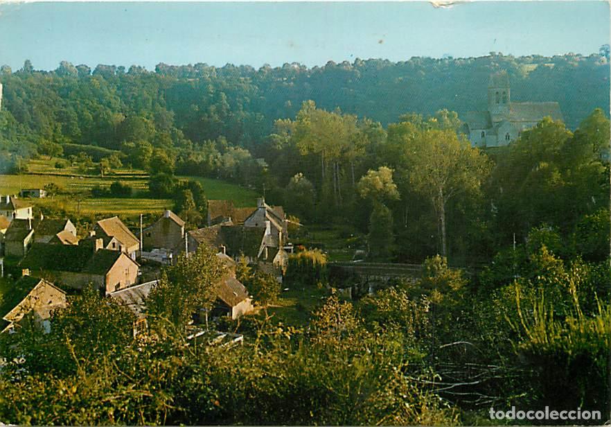 Cartoline: Francia - 61 - Saint Ceneri le Gerei - L'&eacute;glise et le Pont sur la Sarthe vue prise de la Butte - CP