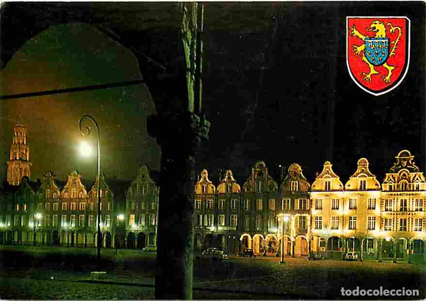 Cartoline: Francia - 62 - Arras - La Grand Place - Vue de Nuit - Automobiles - Blasons - CPM - Voir Scans Recto