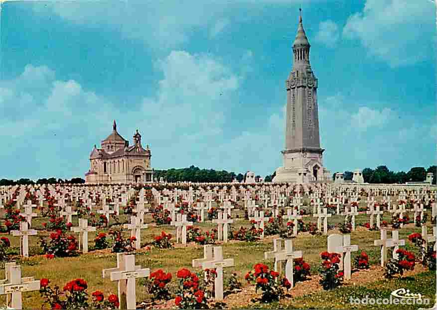 Postales: Francia - 62 - Notre Dame de Lorette - Le cim&eacute;ti&egrave;re national - La chapelle - La Tour - Carte Neuve -