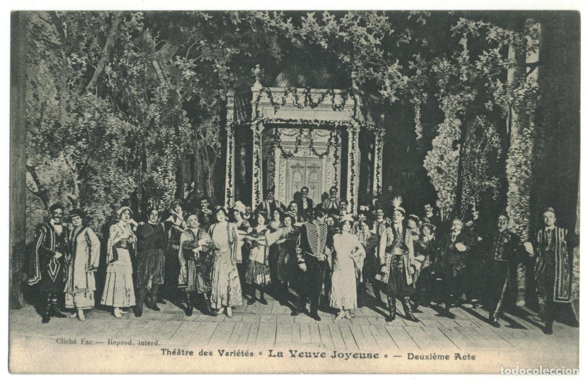 Cartes Postales: 3 postales de La Veuve Joyeuse, de Franz Leh&aacute;r_Vari&eacute;t&eacute;s (Paris)