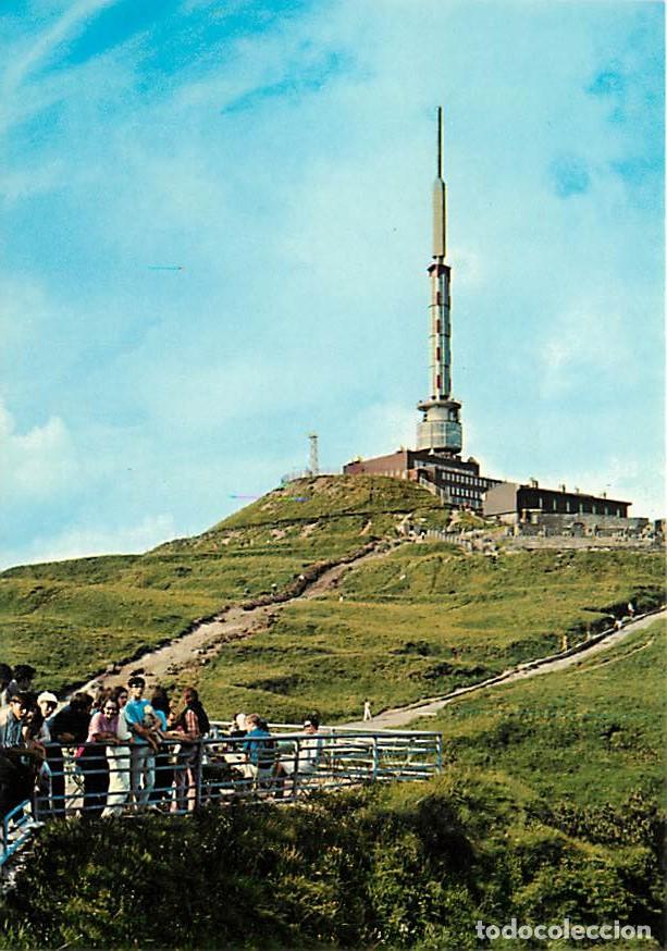 Cartes Postales: Francia - 63 - Le Puy de Dome - Le Sommet et le poste de relais de T&eacute;l&eacute;vision - Ruines du Temple de