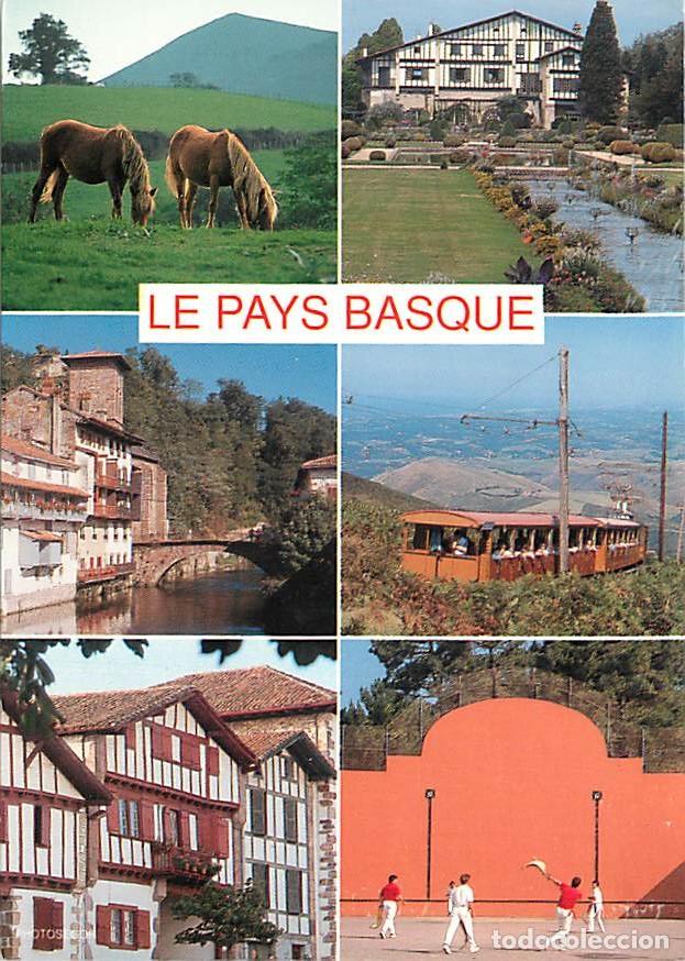 Postales: Francia - 64 - Pyr&eacute;n&eacute;es Atlantiques - Pays Basque - Multivues - Chevaux Pottoks - Petit train de la