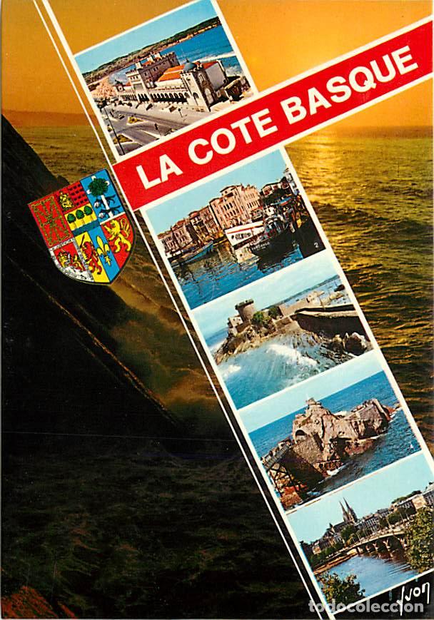 Cartoline: Francia - 64 - Pyr&eacute;n&eacute;es Atlantiques - Pays Basque - Cote Basque - Multivues - Blasons - Flamme Posta