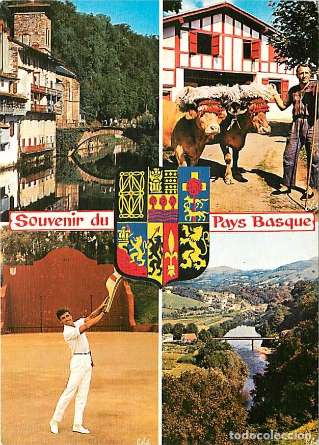 Cartoline: Francia - 64 - Pyr&eacute;n&eacute;es Atlantiques - Pays Basque - Multivues - Attelage de B�ufs - Pelote Basque -