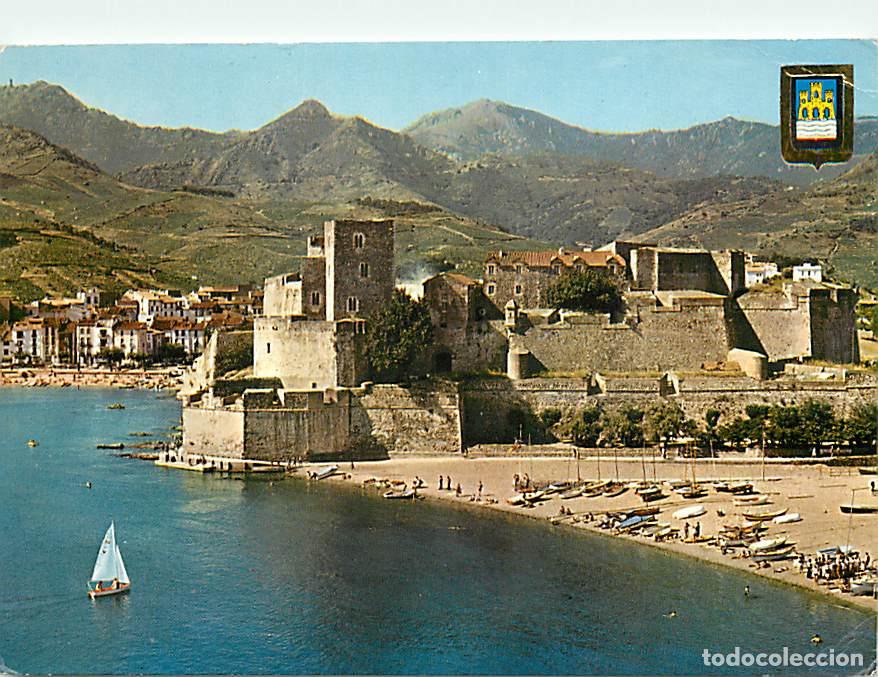 Postcards: Francia - 66 - Collioure - Vue sur le ch&acirc;teau des Templiers. Au fond la Chaine des Alb&egrave;res - CPM - V