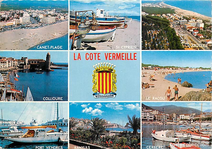 Postcards: Francia - 66 - Pyr&eacute;n&eacute;es Orientales - La C&ocirc;te Vermeille - Multivues - Blasons - Bateaux - CPM - Voir