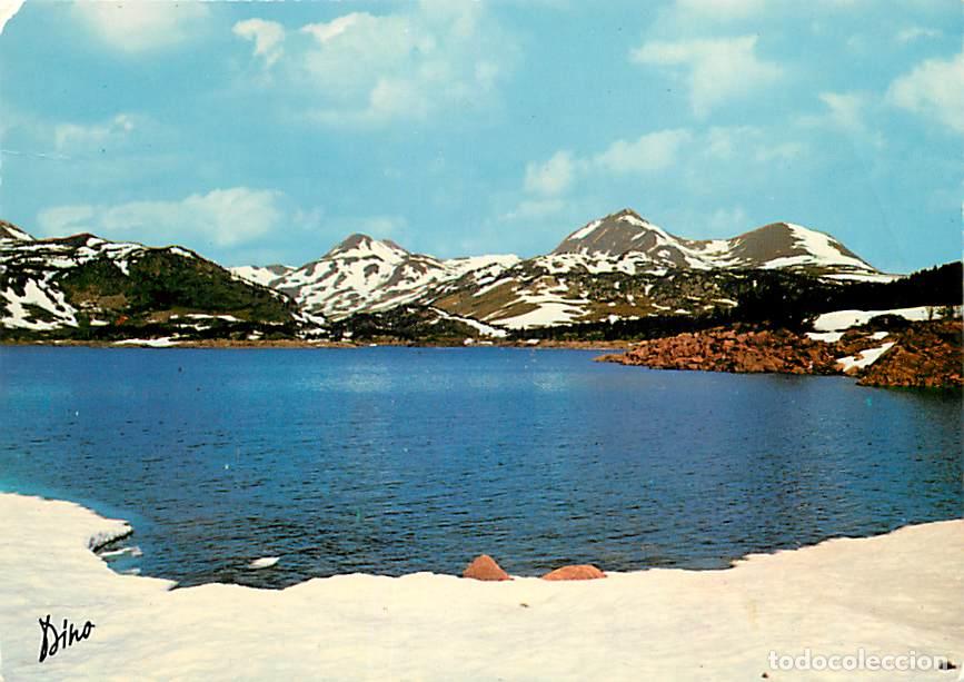 Cartoline: Francia - 66 - Les Bouillouses - Le lac des Bouillouses au printemps - Au fond : les Pics P&eacute;ric - Al