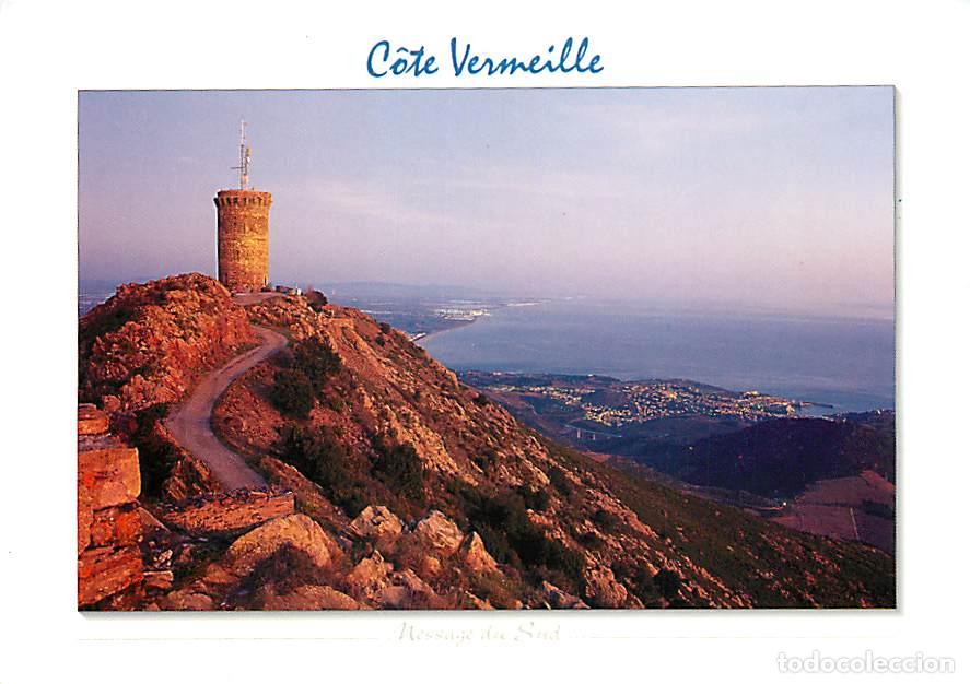 Postales: Francia - 66 - Pyr&eacute;n&eacute;es Orientales - La C&ocirc;te Vermeille - La tour Madeloc perch&eacute;e sur un &eacute;peron roche