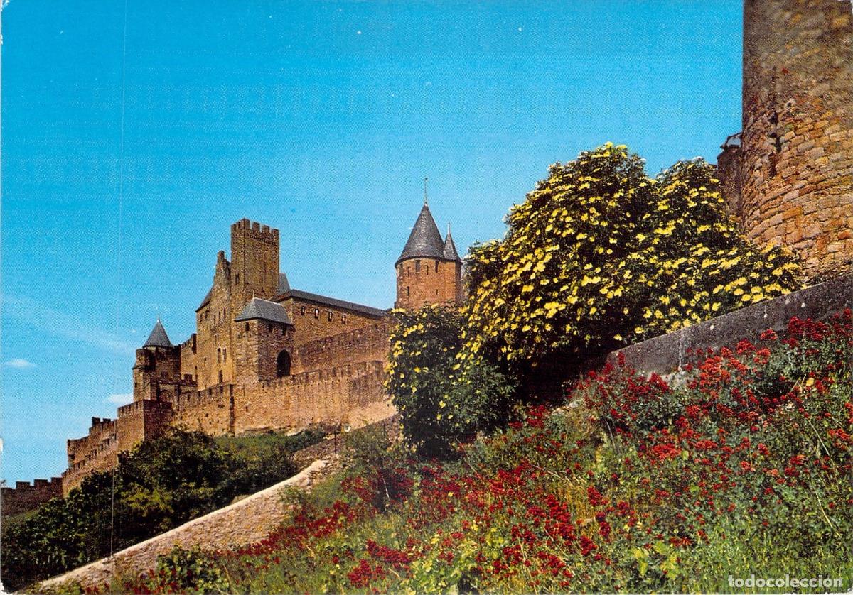 Cartes Postales: Postal Carcassonne | Murallas de la Cit&eacute; vista Oeste | Fortificaci&oacute;n Medieval