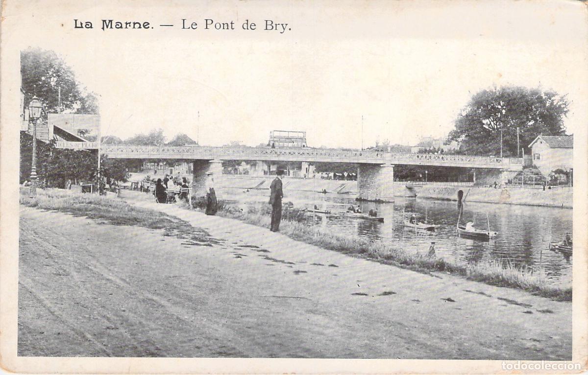 Postales: Postal El Pont de Bry en La Marne, Publicidad de Chicor&eacute;e Casiez, Francia.