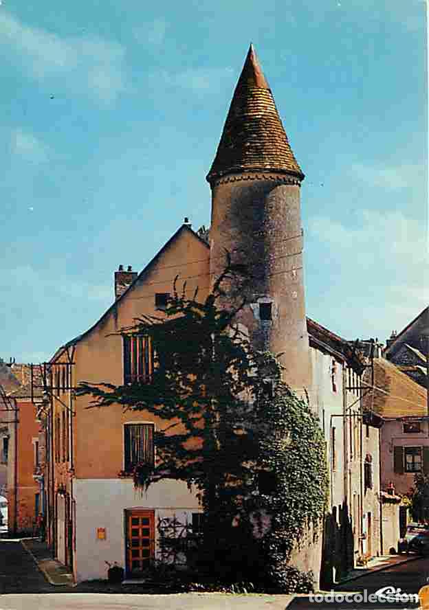 Postales: Francia - 71 - Saint Gengoux le National - La tour de la place de la Courtille - Automobiles - Carte