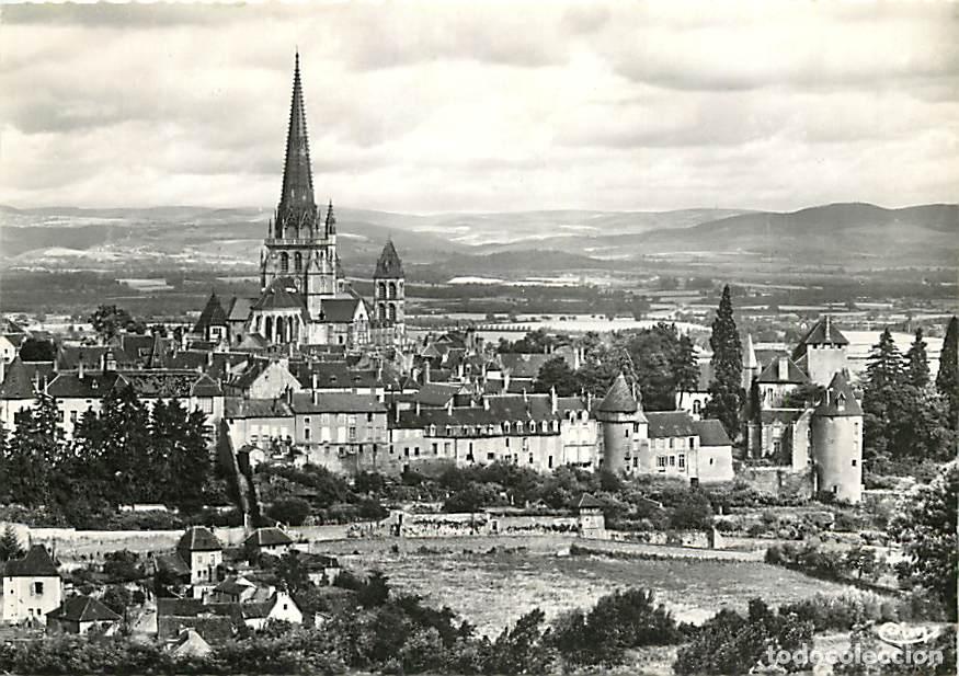 Postales: Francia - 71 - Autun - Basilique Saint-Lazare et Tours de D&eacute;fense Moyen-Age - CPSM grand format - Ca