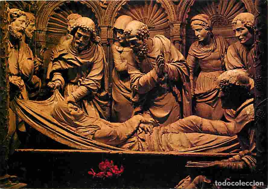 Postkarten: Francia - 72 - Solesmes - Abbaye Saint Pierre - Tombeau de la Vierge - Art Religieux - Flamme Postal