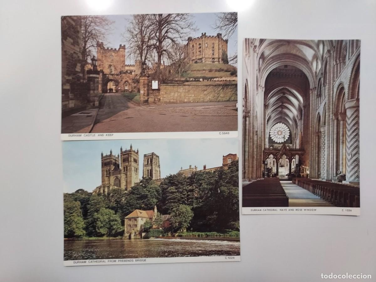 Cartoline: LOTE 3 POSTALES GRAN BRETA&Ntilde;A INGLATERRA DURHAM CASTLE, CATHEDRAL. SIN CIRCULAR