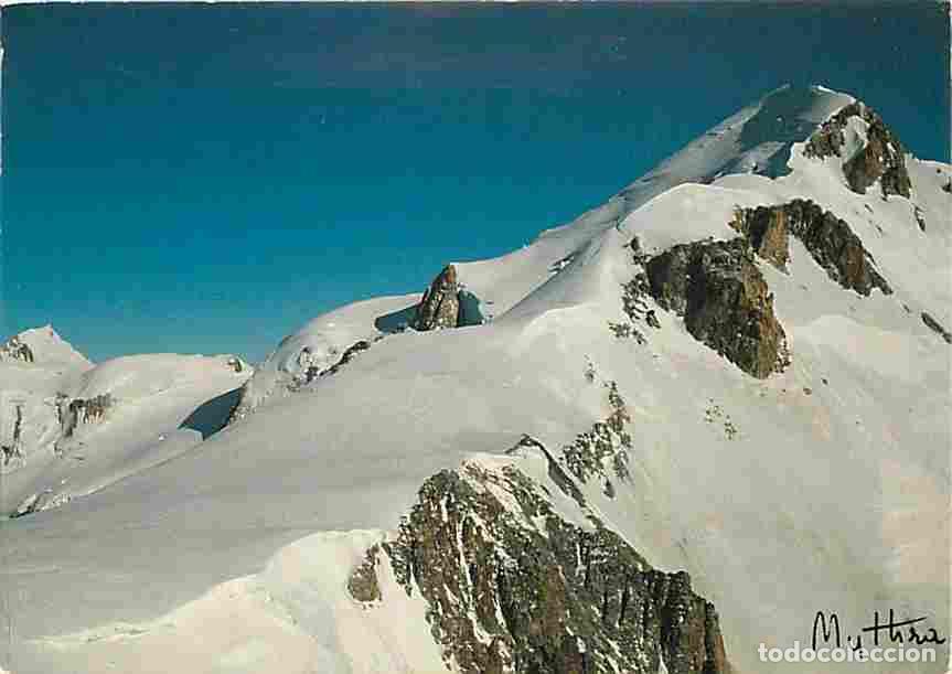 Postkarten: Francia - 74 - Chamonix - Mont-Blanc - Mont-Blanc - Arete sommitale depuis le col du Dome du Gouter