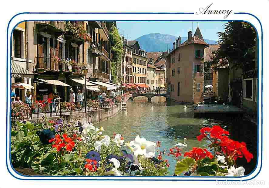 Cartes Postales: Francia - 74 - Annecy - Le vieil Annecy - Le Canal du Thiou - Fleurs - CPM - Voir Scans Recto-Verso