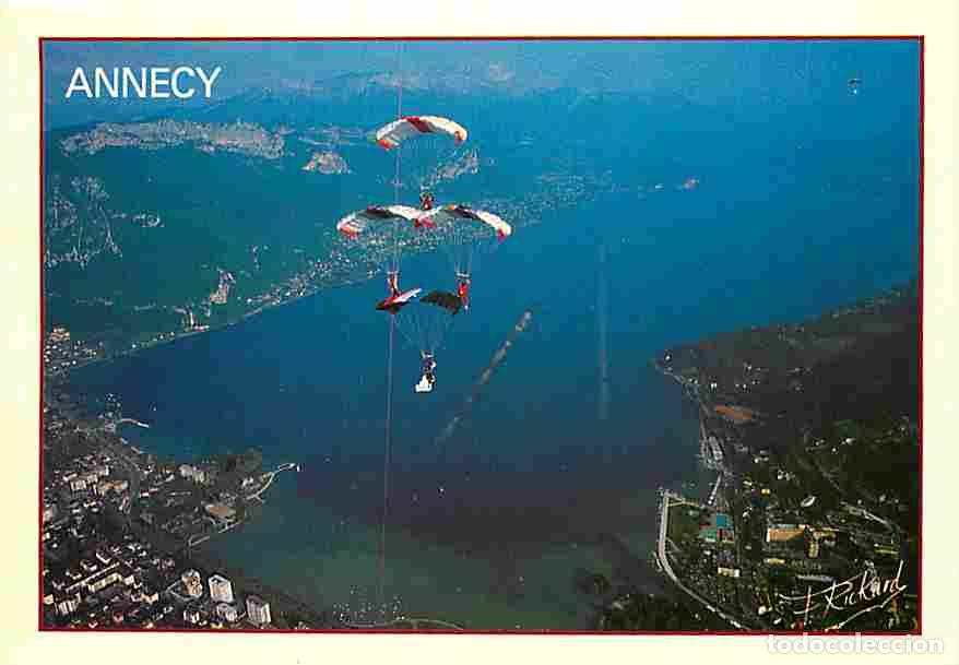 Cartes Postales: Francia - 74 - Annecy - Collection Lumi&egrave;re du Ciel - Parachutisme - CPM - Voir Scans Recto-Verso