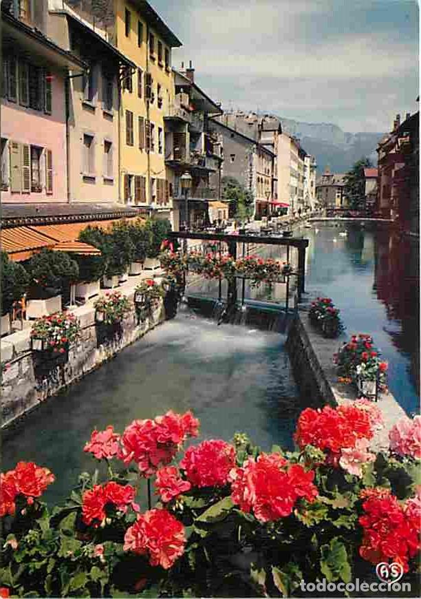 Cartes Postales: Francia - 74 - Annecy - Le Canal du Thiou - Ecluse fleurie - Fleurs - CPM - Voir Scans Recto-Verso