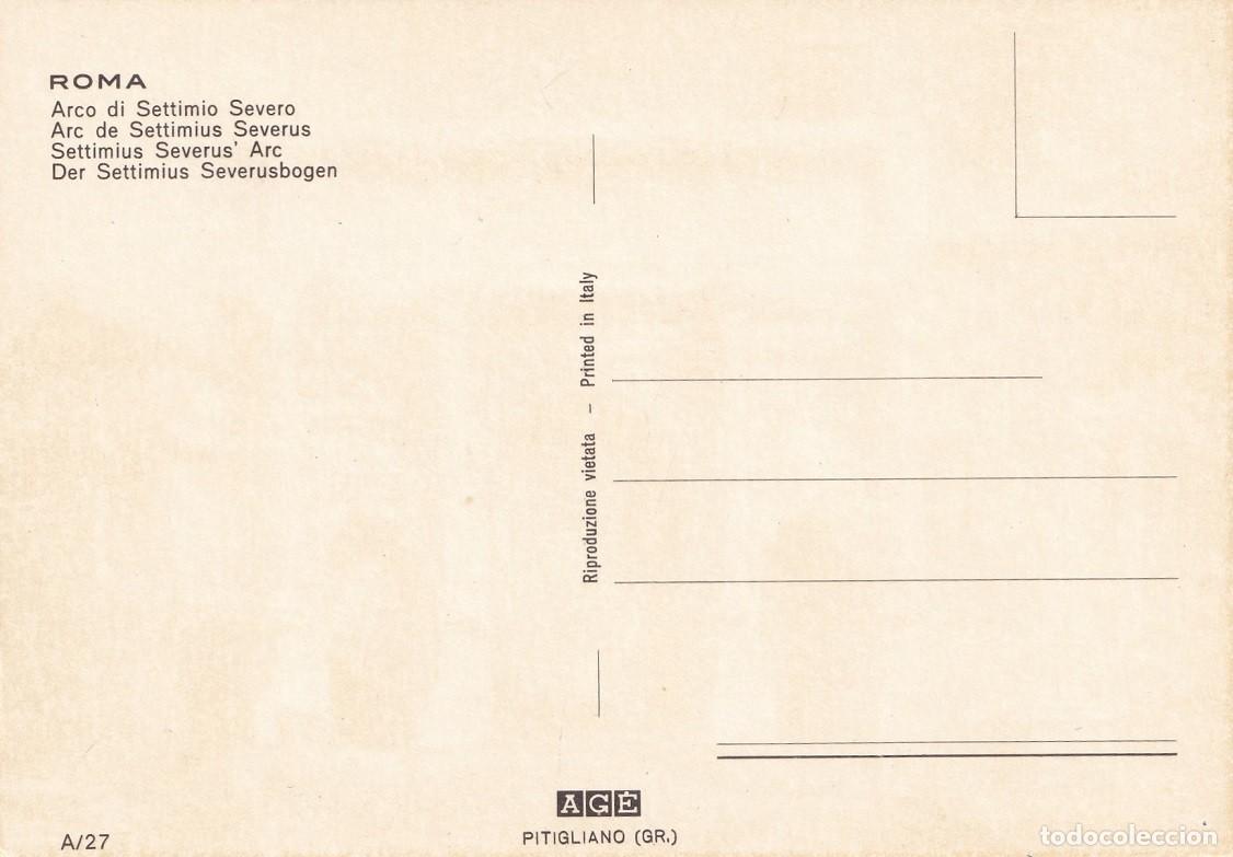 Postales: A/27 Roma - Arco di Settimio Severo - Foto 2