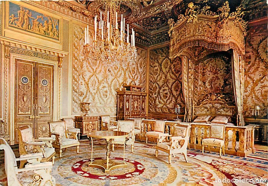 Cartes Postales: Francia - 77 - Fontainebleau - Int&eacute;rieur du Palais de Fontainebleau - Chambre de la Reine - Carte Ne