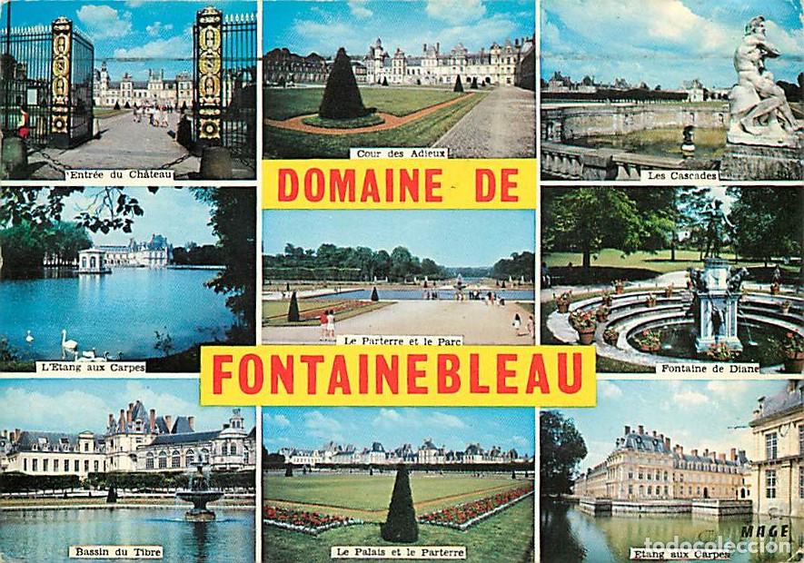 Cartes Postales: Francia - 77 - Fontainebleau - Palais de Fontainebleau - Multivues - Flamme Postale de Fontainebleau