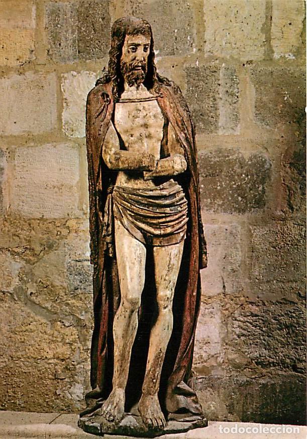 Postales: Francia - 77 - Jouarre - Tour de Dans l'Abbaye Notre Dame - Christ aux outrages bois polychrome XV