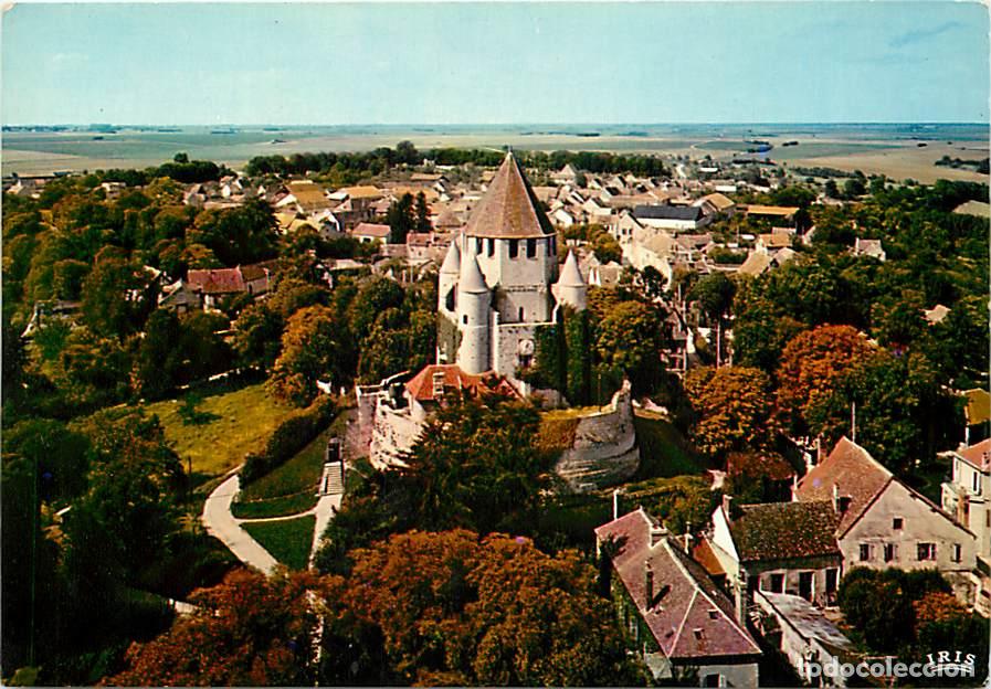 Postales: Francia - 77 - Provins - La tour de C&eacute;sar et la Ville Haute vues du campanile de l'&eacute;glise Saint-Quir