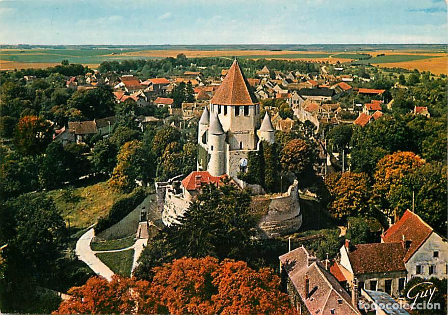 Postales: Francia - 77 - Provins - La tour de C&eacute;sar et la Ville Haute vues du campanile de l'&eacute;glise Saint-Quir