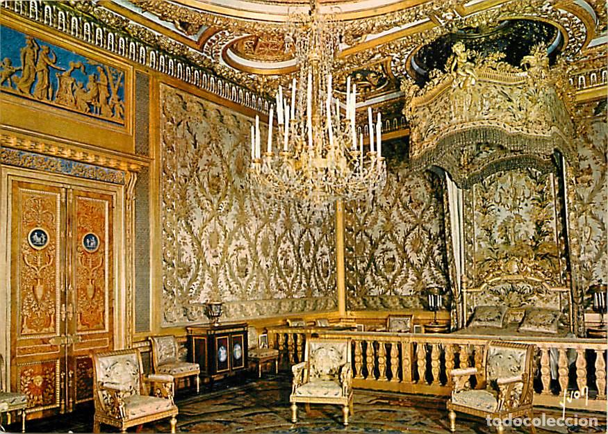 Cartes Postales: Francia - 77 - Fontainebleau - Int&eacute;rieur du Palais de Fontainebleau - Chambre de la Reine - Carte Ne