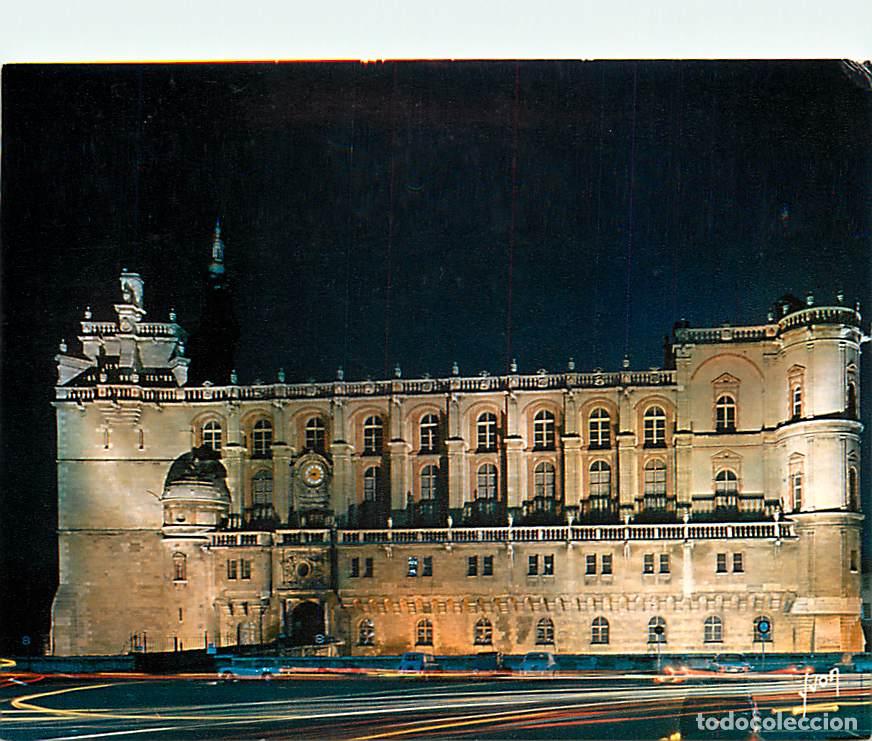 Cartes Postales: Francia - 78 - Saint Germain en Laye - Le Ch&acirc;teau - la fa&ccedil;ade ouest illumin&eacute;e - Vue de Nuit - CPM -