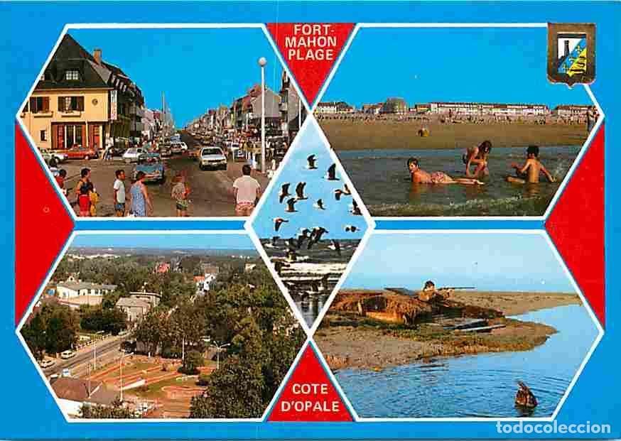 Postkarten: Francia - 80 - Fort Mahon - Multivues - Plage - Automobiles - Mini Golf - Blasons - Carte Neuve - CP