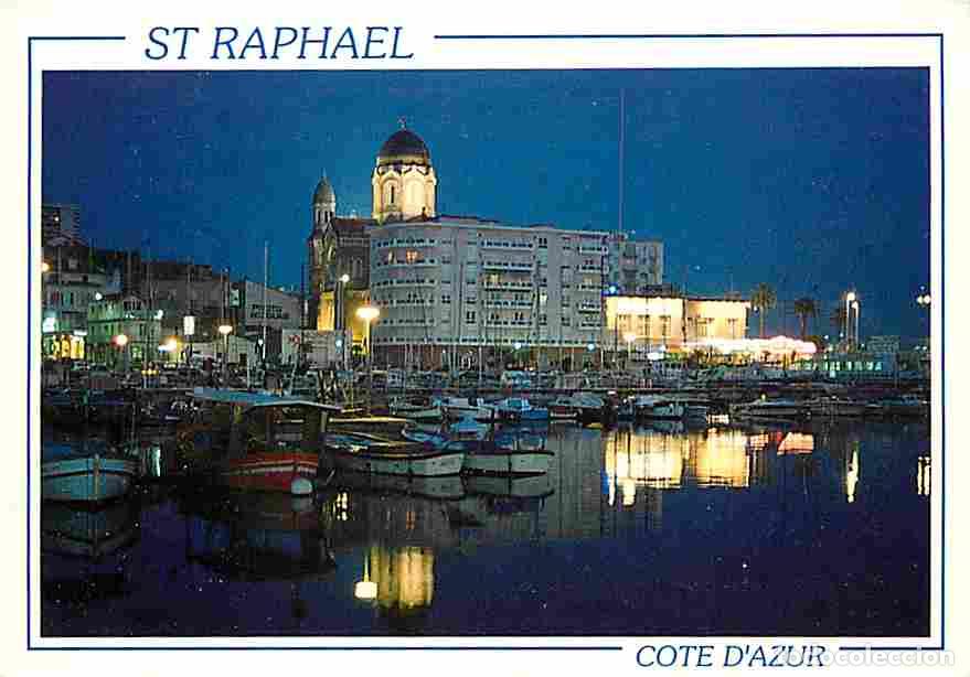 Postales: Francia - 83 - Saint Raphael - Le Vieux Port le soir - Bateaux - Coucher de Soleil - CPM - Voir Scan