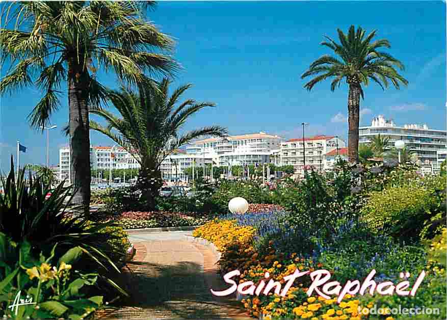 Postales: Francia - 83 - Saint Raphael - All&eacute;e fleurie menant au Port - CPM - Voir Scans Recto-Verso
