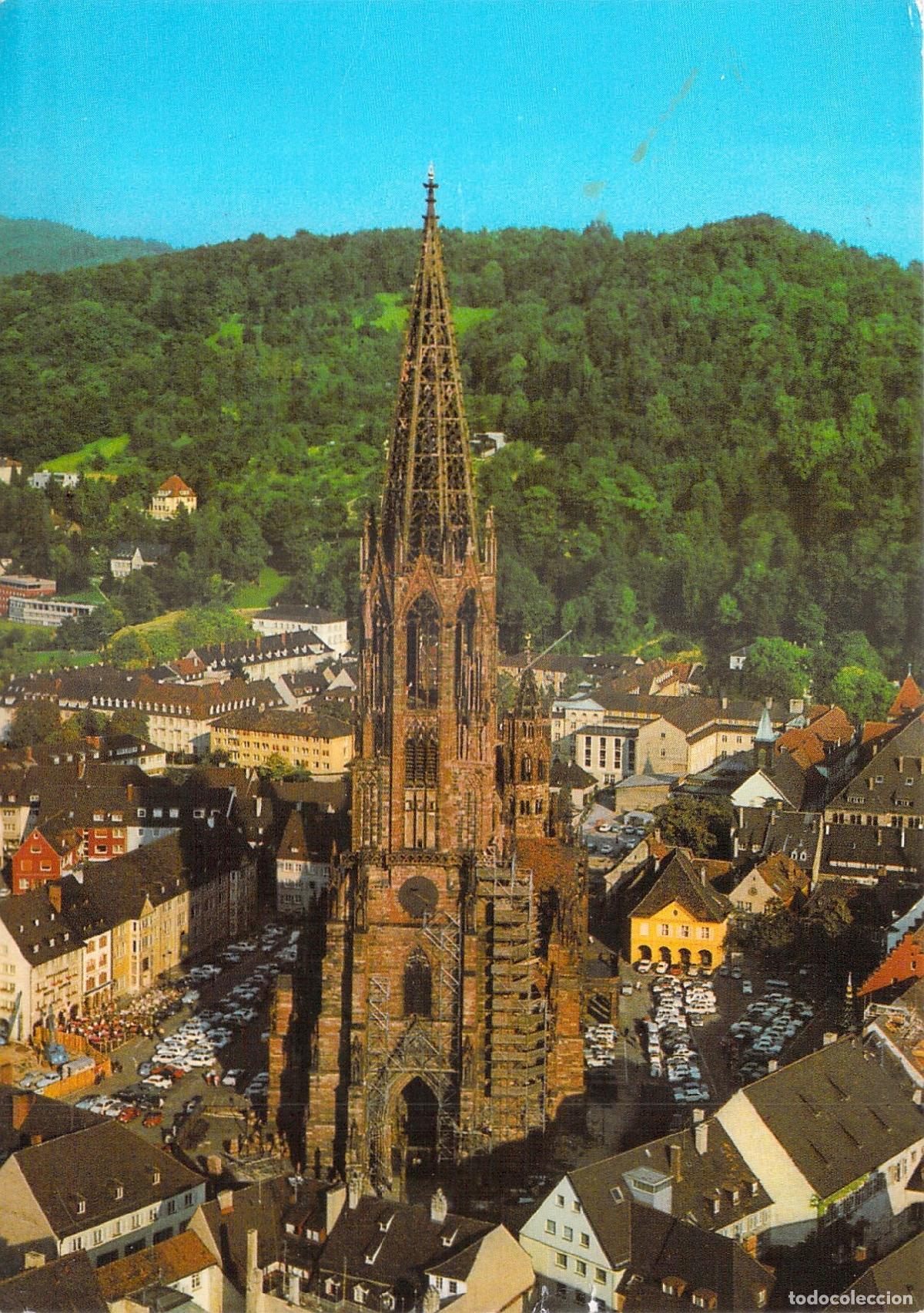 Postkarten: Postal FREIBURG IM BREISGAU M&uuml;nster U. L. Frau Alemania Arquitectura G&oacute;tica