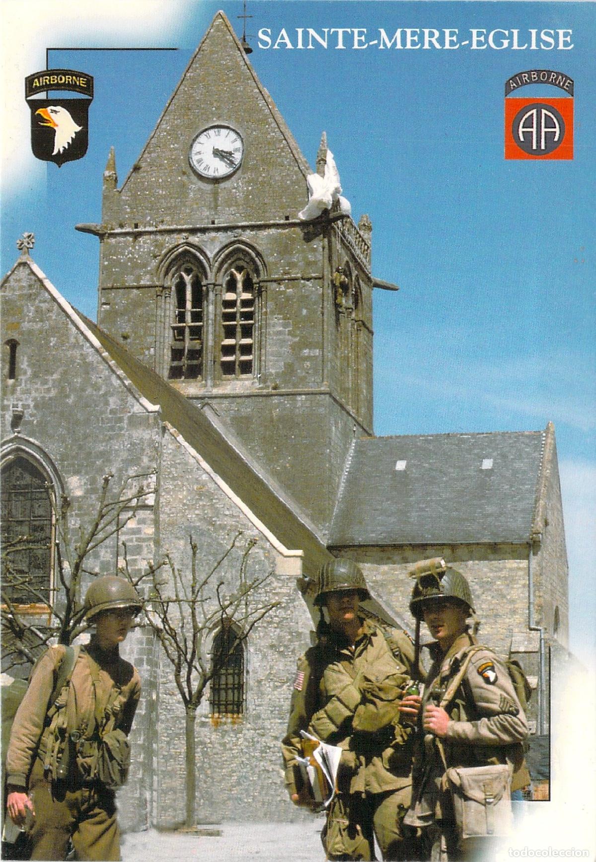 Postais: Postal Sainte-M&egrave;re-&Eacute;glise D&iacute;a D Normand&iacute;a Conmemoraci&oacute;n Paracaidista
