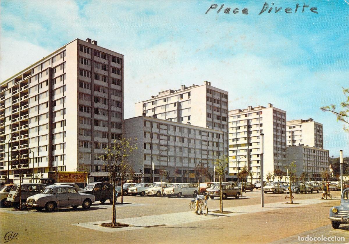 Postales: Postal Cherburgo HLM Place Divette, Arquitectura Moderna, Francia