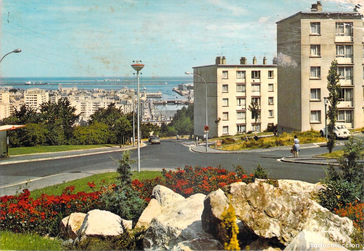 Postais: Postal Cherbourg, Manche: Vista General de la ZUP, Arquitectura Moderna y Puerto