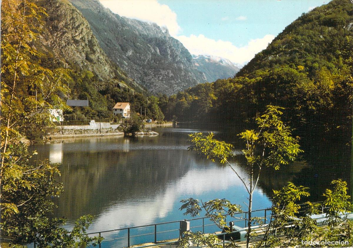Postales: Postal Lac d'Orgeix y Dent d'Orlu, Paisaje de Monta&ntilde;a, Pirineos, Francia.