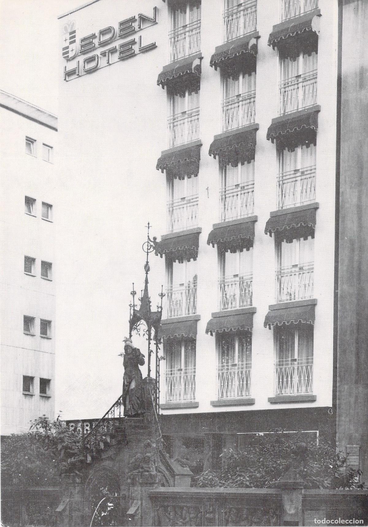 Postales: Postal Colonia Alemania, Fachada del EDEN HOTEL cerca del Dom y el Rin