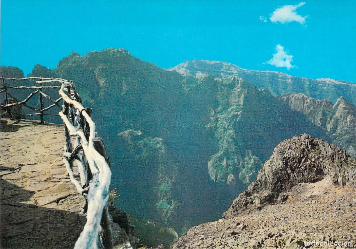 Postais: Postal Pico do Arieiro Miradouro, Vistas de Monta&ntilde;a, Isla de Madeira, Portugal