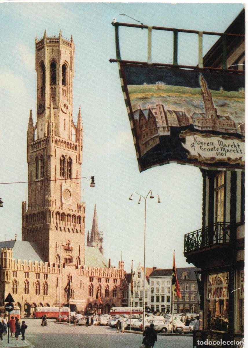 Postales: B&eacute;lgica-Brujas-escrita-