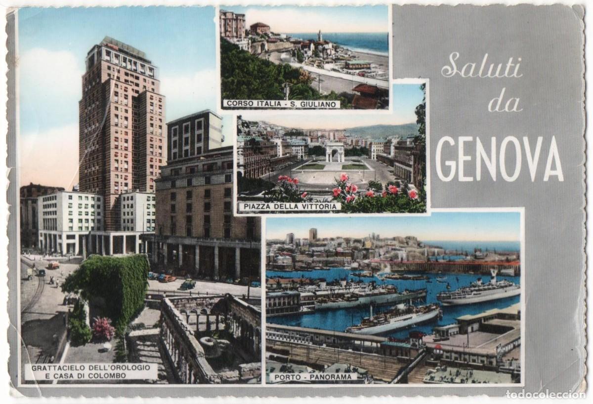 Cartes Postales: Italia-G&eacute;nova-circulada-